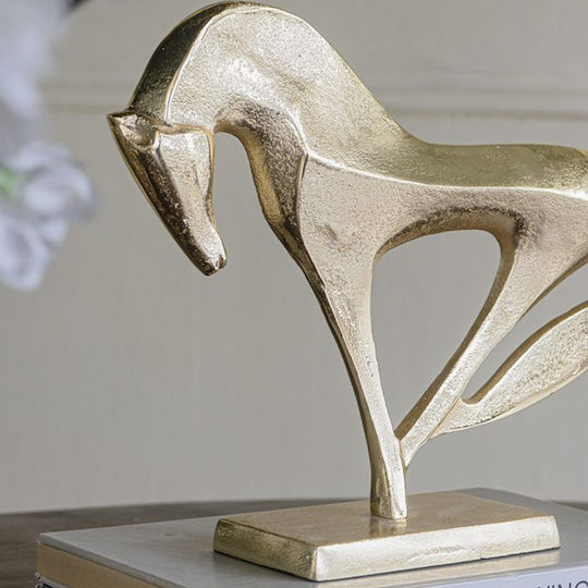 Artekko Dekorative Pferd aus Metall 31x8.5x26cm