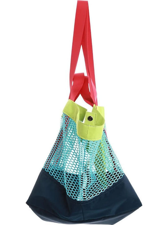 Mod Wave Movement Fabric Beach Bag Green