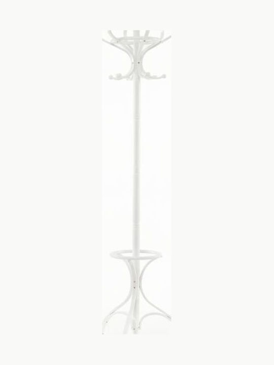 Costway Καλόγερος Ξύλινος Λευκός x47.5x45cm
