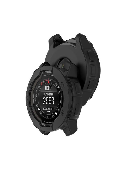 Protective Silicone TPU Case Garmin Instinct 3 Amoled Solar 45mm Black