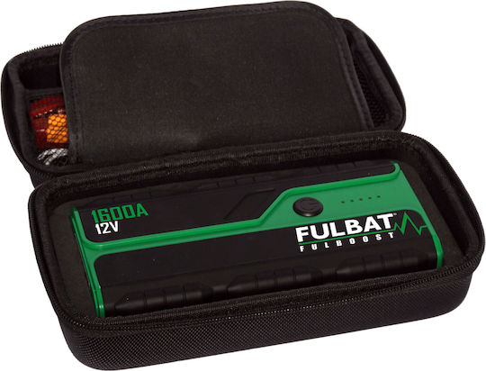 Fulbat Fulboost Portable Car and Motorcycle Battery Jump Starter 1600A with Power Bank USB Flashlight 12V
