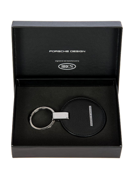 Porsche Design Handmade Leather Keychain Black