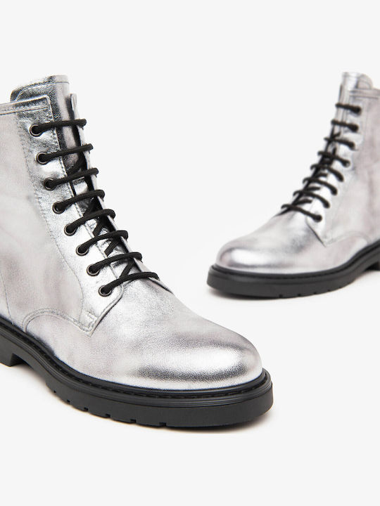 Ghete De Piele Dama Ankle Gri