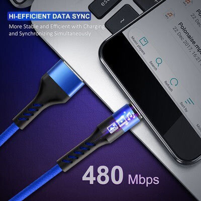Cabletime Braided USB 2.0 to micro USB Cable Κόκκινο 1m CT-C165-P05-R1 1τμχ