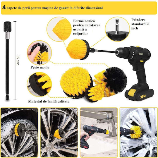 Resser Perii de Curățare pentru Mașini 27 Bucăți