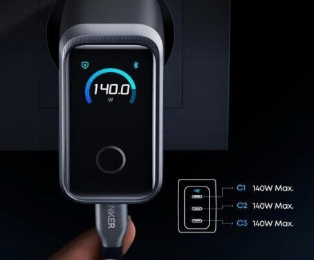Anker USB-C Φορτιστής Laptop 160W 5.36A με Αποσπώμενο Καλώδιο Τροφοδοσίας
