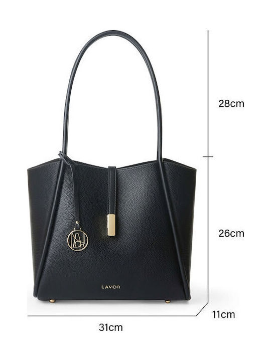 Damen Schultertasche Schwarz