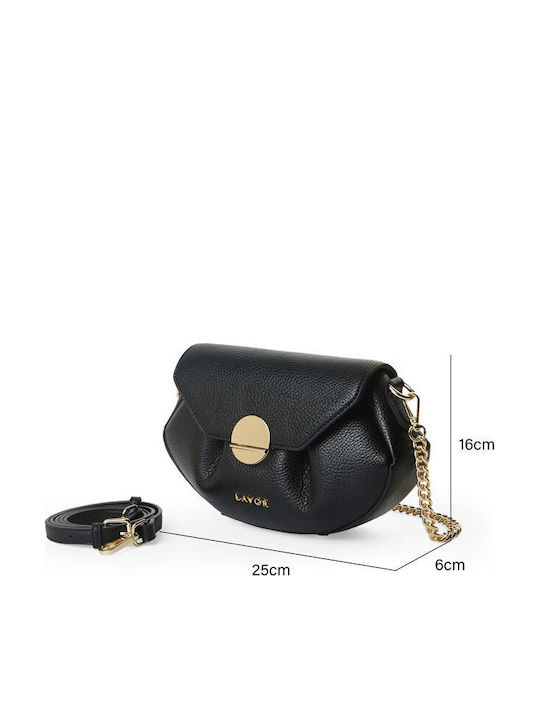 Damen Schultertasche Schwarz