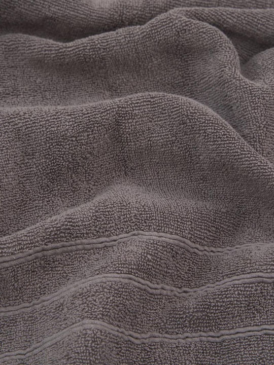 Heinner Ravelia Badetuch 70x140cm Graue Körperhandtuch mit 500g/m²