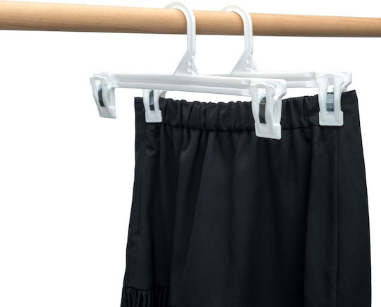 UnicUtil Cremasteră de Dulap pentru Pantaloni din Plastic Alb UUUM66