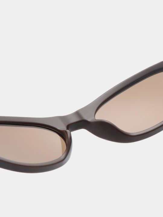 A.Kjaerbede Unisex Sunglasses With Brown Frame And Brown Lens KL2405-011