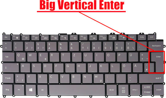 German Laptop Keyboard Samsung Galaxy Book S NP767 NP767XCM NP767XCM-XP1020 NP767XCM-K01US NP767XCM-K02US NP767XCM-K01IT NP767XCM-K03 BA59-04503A DE Without Frame Backlit Gray Cod.40866denofrbl