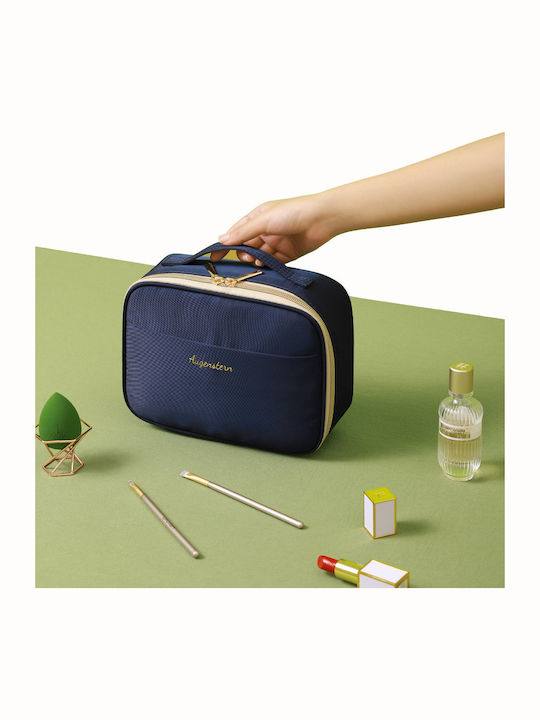 Roza Νεσεσέρ Καλλυντικών Ταξιδιού 23x17x8cm – Organizer Καλλυντικών Θήκες & Φερμουάρ Σκούρο Μπλε