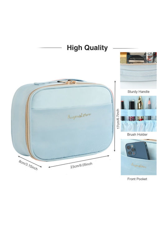 Roza Νεσεσέρ Καλλυντικών Ταξιδιού 23x17x8cm – Organizer Καλλυντικών Θήκες & Φερμουάρ Μπλε