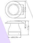 Oxygon Recessed Pool Spotlight with Multicolour (RGB) Light 105.01.97