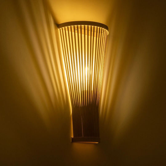 GloboStar Wall Lamp Beige 10x38.5cm GloboStar Wall Lamp Beige 10x38.5cm