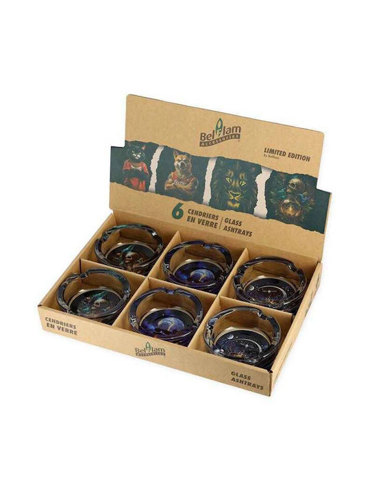 Τασάκι Γυάλινο Διαφανές Belfam Dark Worlds 8,5cm