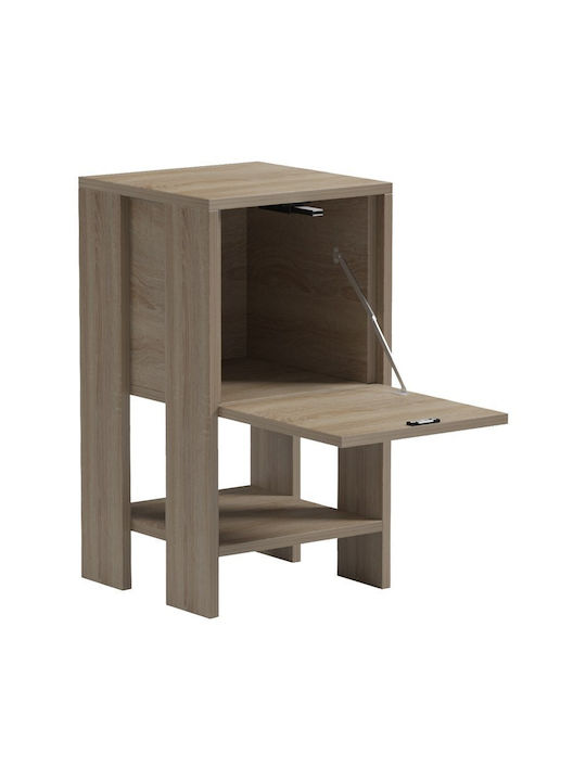 Nachttisch Reppo Holz Beigefarbene 30x30x55cm