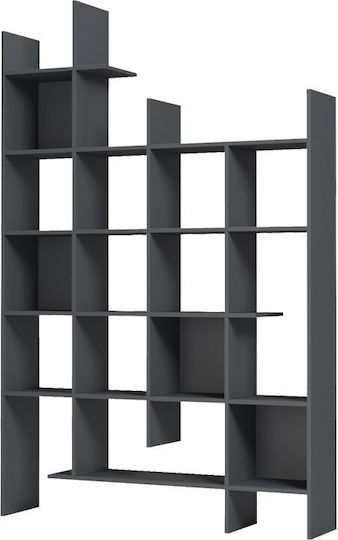 Manco Bücherregal Anthrazit 122x25.5x188cm