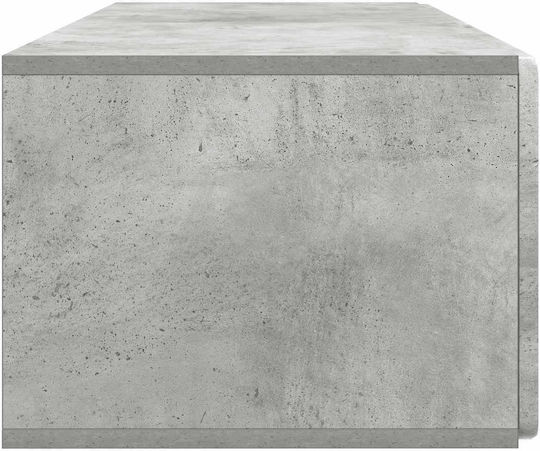 Wall Living Room Cabinet made of Particle Board Grey 98x41x30cm