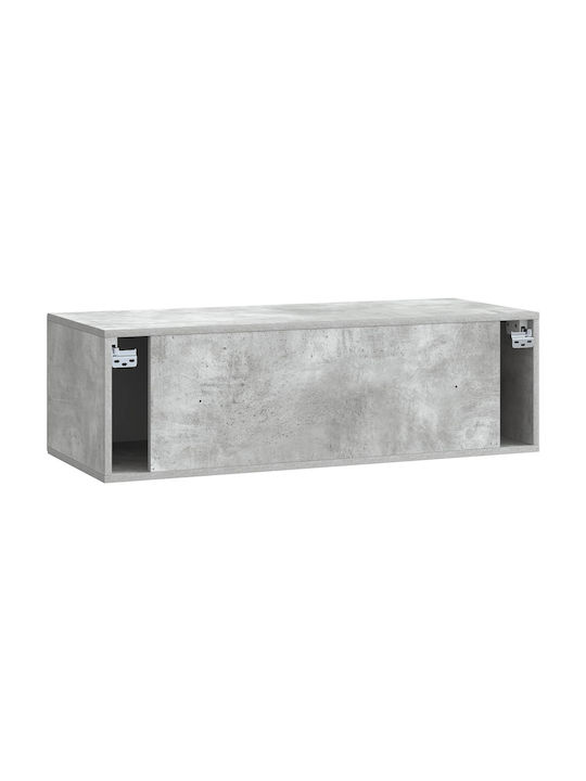 Wall Living Room Cabinet Made of Black Metal 99x41x30cm