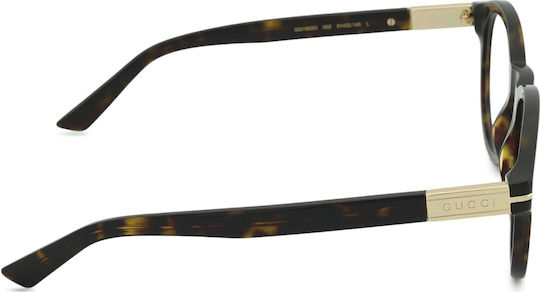 Gucci Women's Acetate Brown Tortoise Prescription Eyeglass Frame GG1503O 002