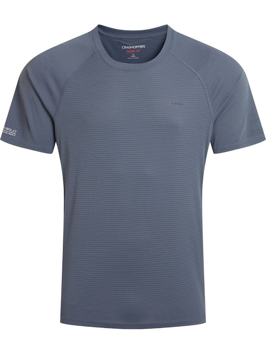 Kurzarm Herrenbluse Grau
