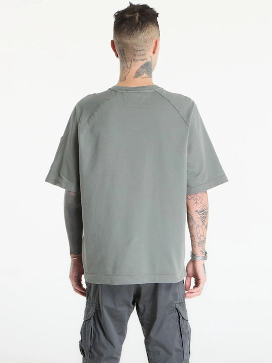 Short Sleeve Gray Blouse