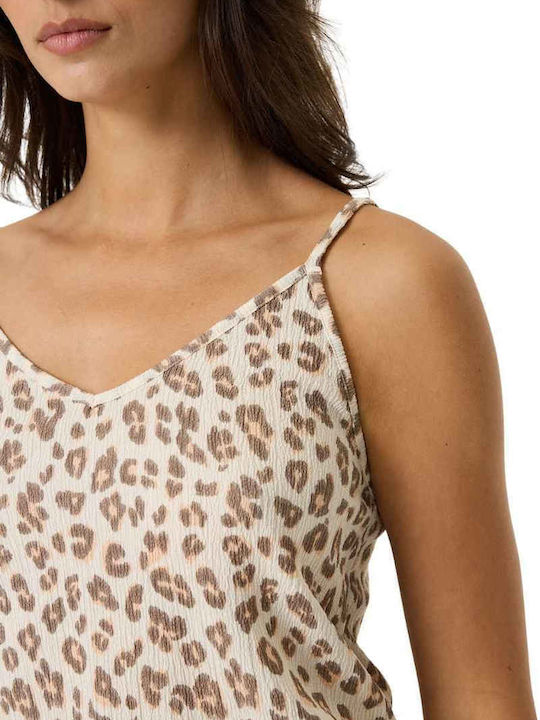 Γυναικεία Μπλούζα με Τιράντες & V Λαιμόκοψη Animal Print Animal Print