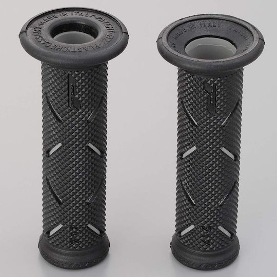 Set 2 Bucăți Mânere Universale Antiderapante din Cauciuc pentru Moto ATV Culoare Neagră