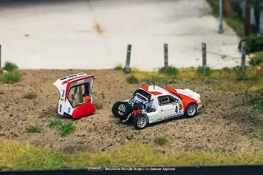 Model Mașină Ford Rs200 #4 Antonio Zanini Josep Autet Raliul Cataloniei 1986 Scara 1:64 Tarmac Works