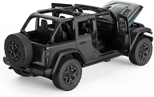 Jeep Wrangler Rubicon 4xe Black Diecast Car 1:32 Scale