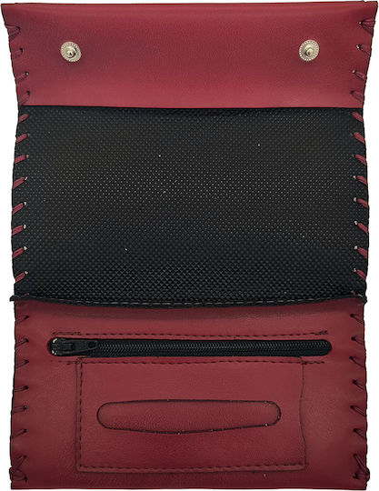 Gift-Me Tabaktasche aus Künstliches Leder mit Magnetverschluss Bordeaux