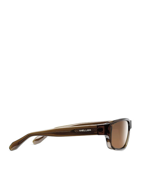 Meller Taye Unisex Sunglasses with Yellow Horn-Rimmed Frame and Yellow Polarized Lenses