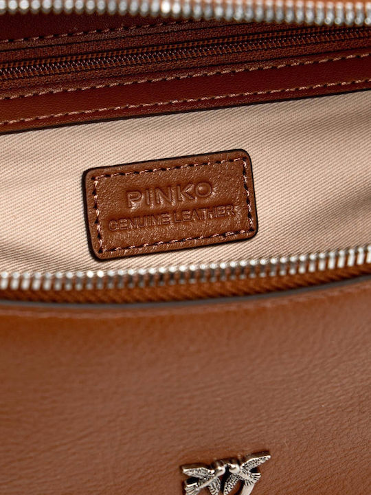 Women's Leather Bum Bag Brown