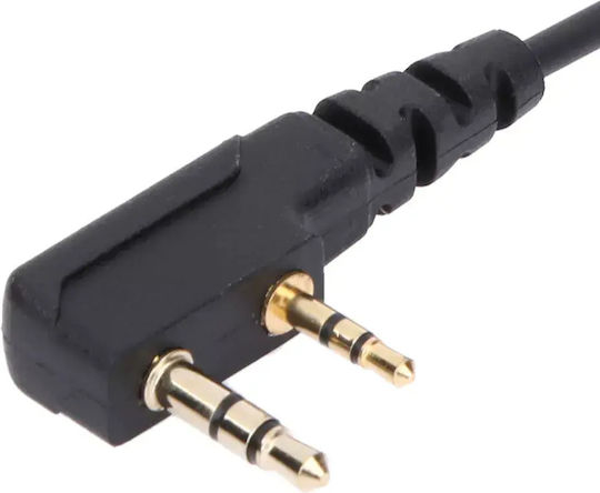 Professional Long Spiral Handsfree Micro Earpiece Ptt Lapel 2 Pin Two-Way Radios Transceivers Baofeng-original 10pcs Tc-407