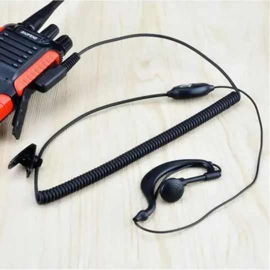 Professional Long Spiral Handsfree Micro Earpiece Ptt Lapel 2 Pin Two-Way Radios Transceivers Baofeng-original 10pcs Tc-407