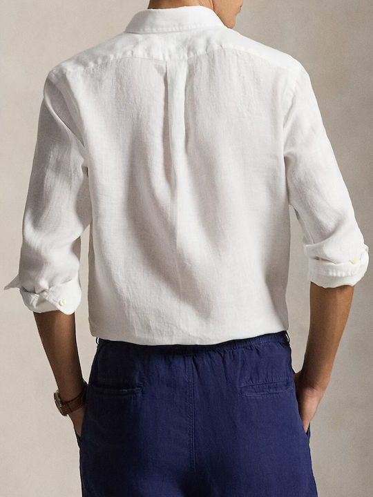 Ralph Lauren Λινό Πουκάμισο Λευκό