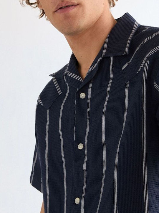 Resort Shirt Κοντομάνικο Πουκάμισο Ριγέ Navyblue