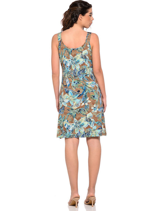 Summer Mini Slip Dress Floral