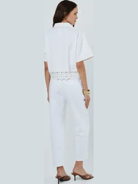 Women's Fabric Trousers Blue