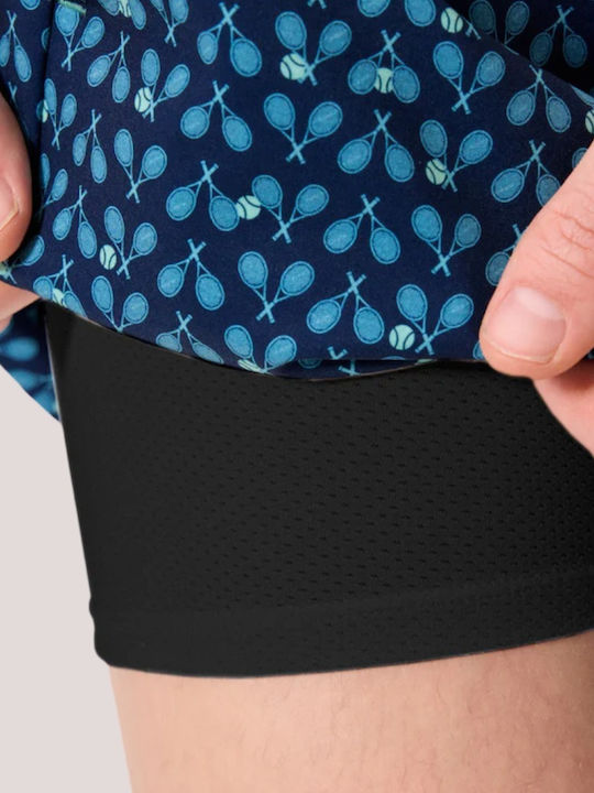 Men's Swimwear Shorts Blue with Patterns