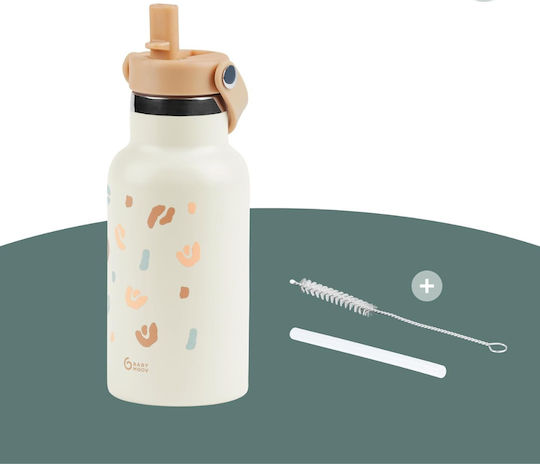 Babymoov Sticlă Pentru Copii Din Oțel Inoxidabil Cu Pai Antivărsare Gri 350ml