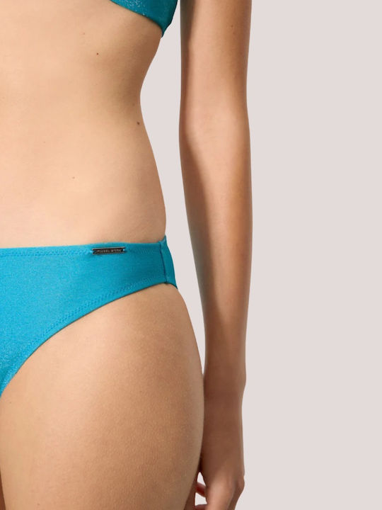 Bikini Bottoms Turquoise Slip