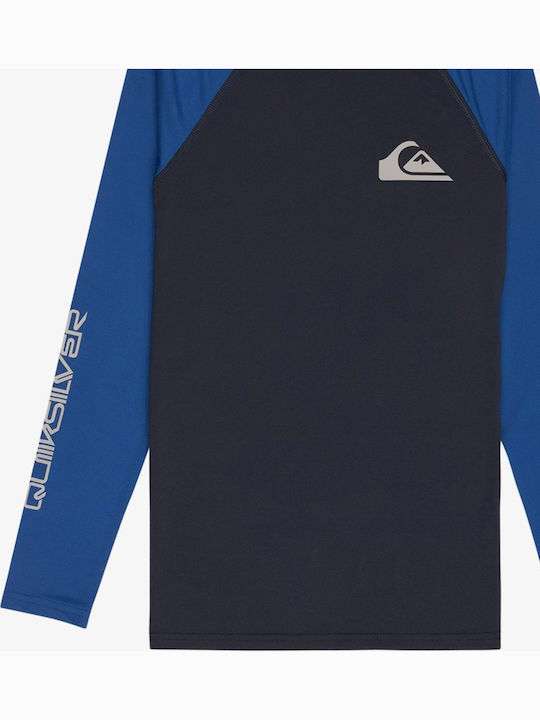 Quiksilver Kinder Badebekleidung Rashguard Mit langen Ärmeln Blau