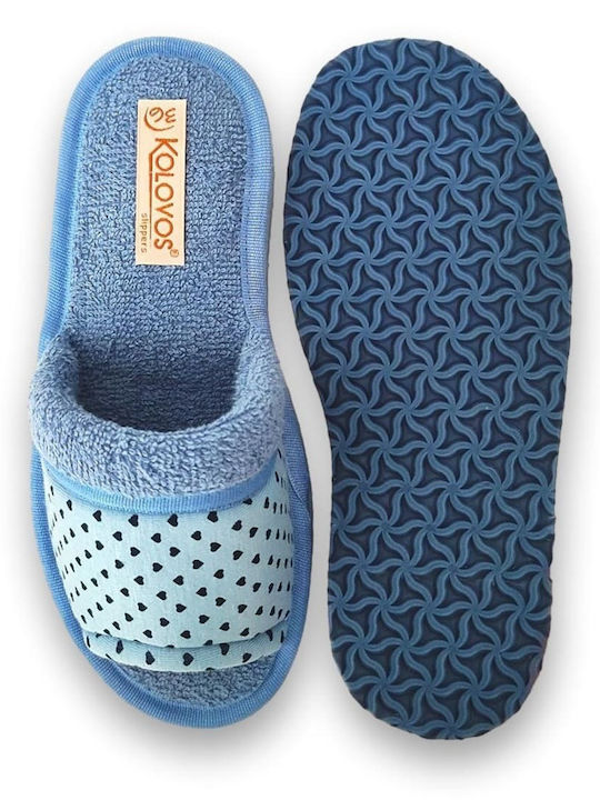 Terry Winter Women's Slippers Light Blue