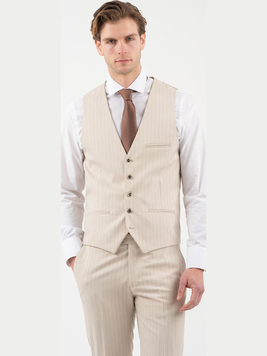 Men's Suit with Slim Fit Beige