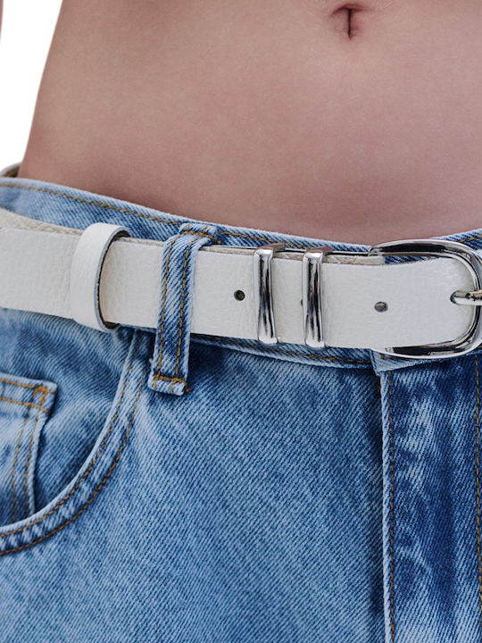 Damen Gürtel Leder Hellblaue