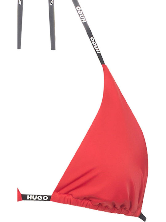 Top Bikini Triunghi Roșu