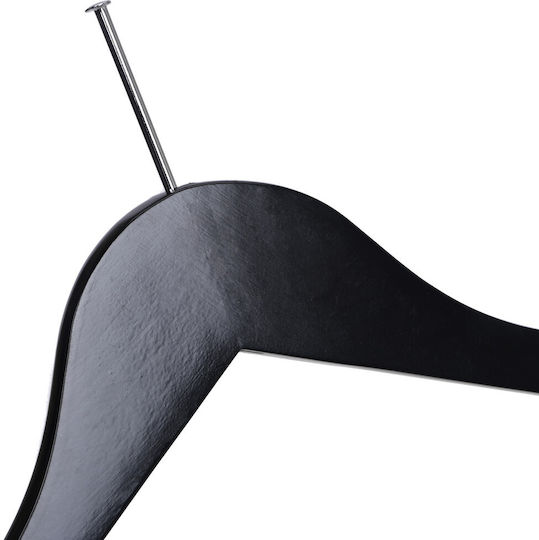 Set 100 Bucăți Unicutil Cârlige Negre Din Lemn Pentru Hotel Dispozitive Anti-furt Pentru Pantaloni Bar Ideal Cămăși Bluze Pantaloni Tricouri Rochii